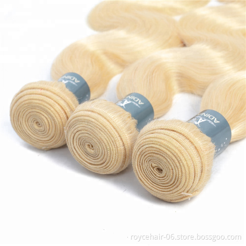 Hot Sale Human Hair Extension Body Weave Color 613 Raw Indian Hair Vendor